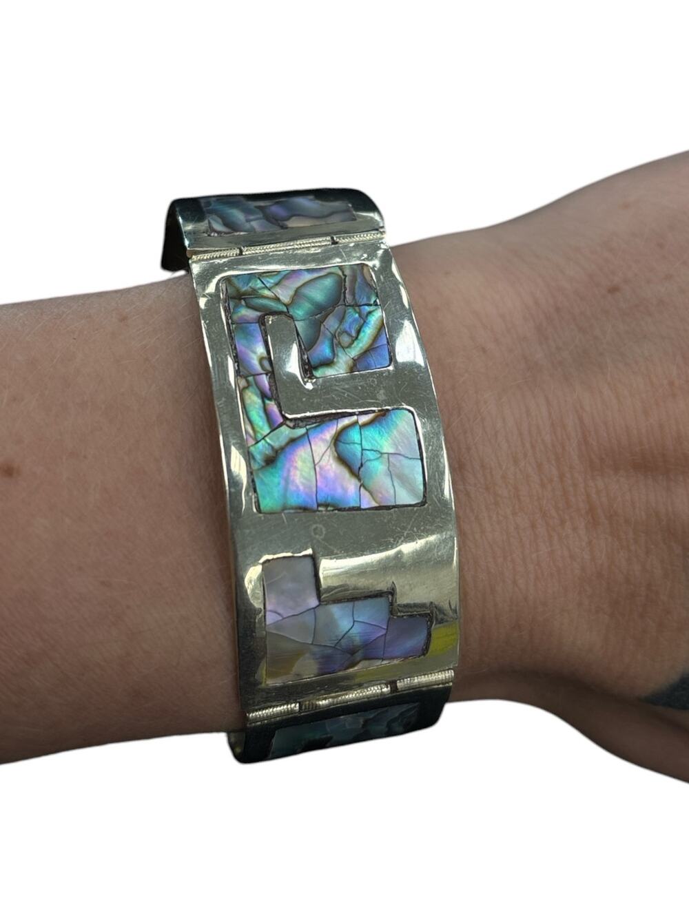 Sterling Silver Abalone Cuff Bracelet